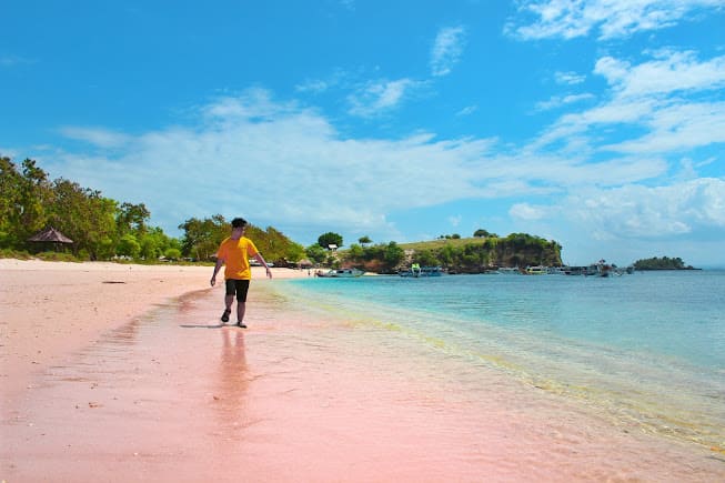lombok royal paket tour 1 hari pantai pink